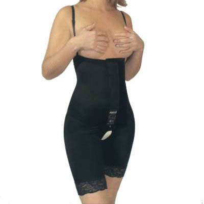 Above Knee Compression Garment with Velcro® and Suspenders