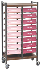 Medical Chart Carts With Vertical Racks